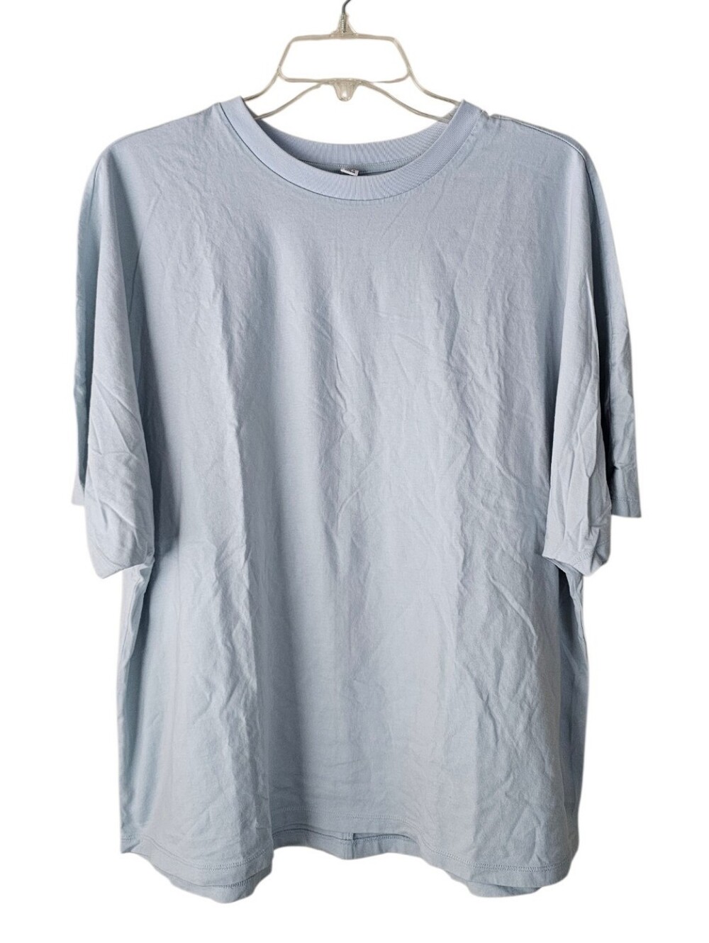Uniqlo Relaxed Crewneck T‑Shirt in Light Blue